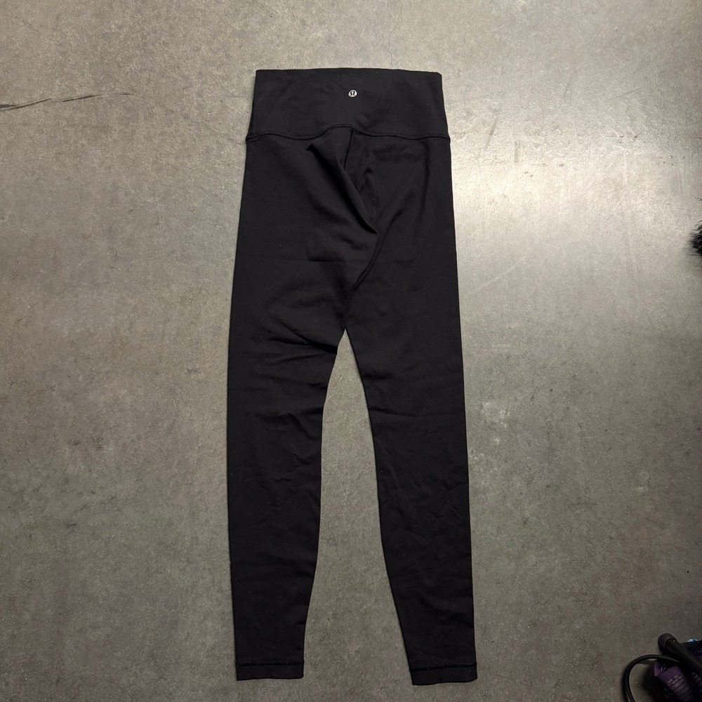 Lululemon High Rise Leggings Black Yoga Training Tights Size 6 LW5AM9S